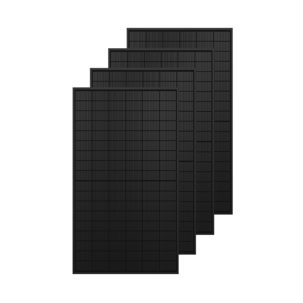 4*430W bifaciaal zonnepaneel - Voorzijde met glasoppervlak voor lichtabsorptie