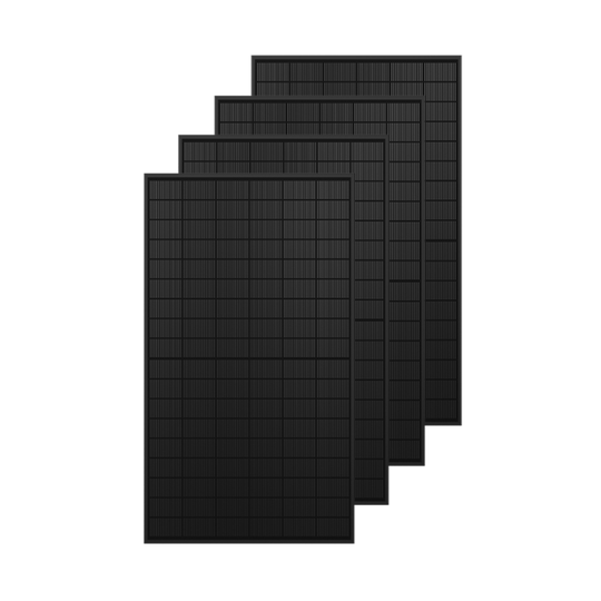 4*430W bifaciaal zonnepaneel - Voorzijde met glasoppervlak voor lichtabsorptie