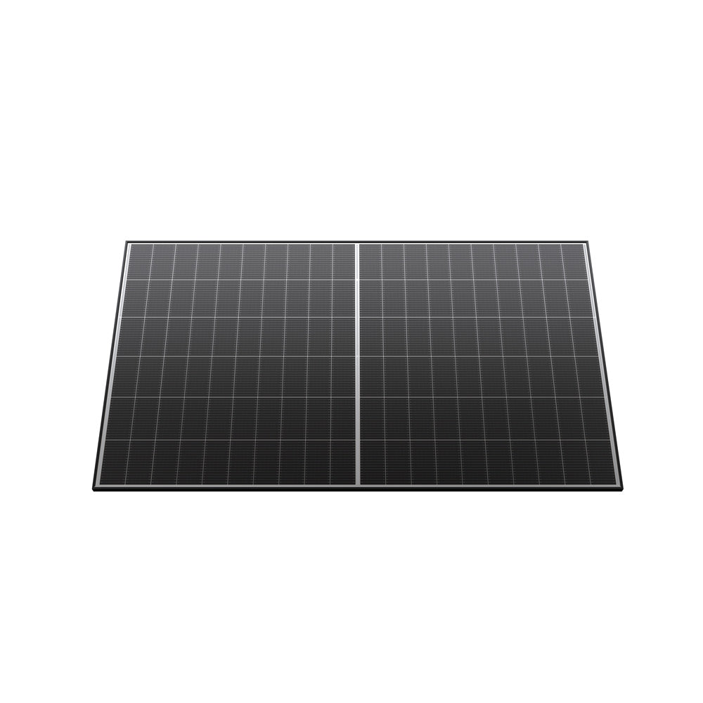 500W bifaciaal zonnepaneel - Op de grond schuin geplaatst