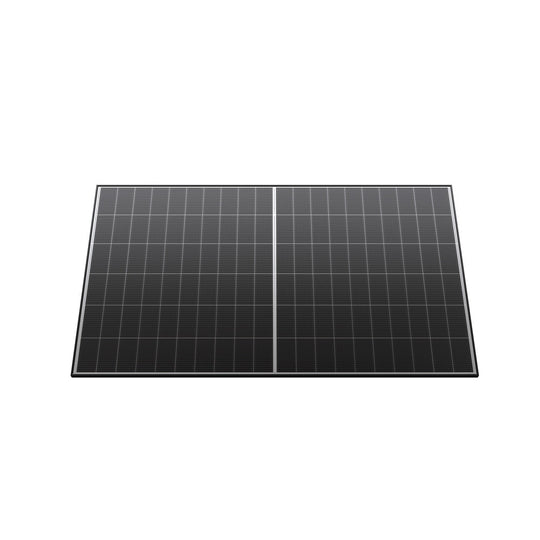 500W bifaciaal zonnepaneel - Op de grond schuin geplaatst